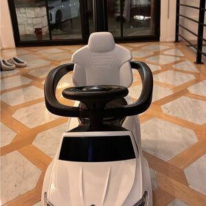 BMW Kids Ride-On Car - White with Black Accents